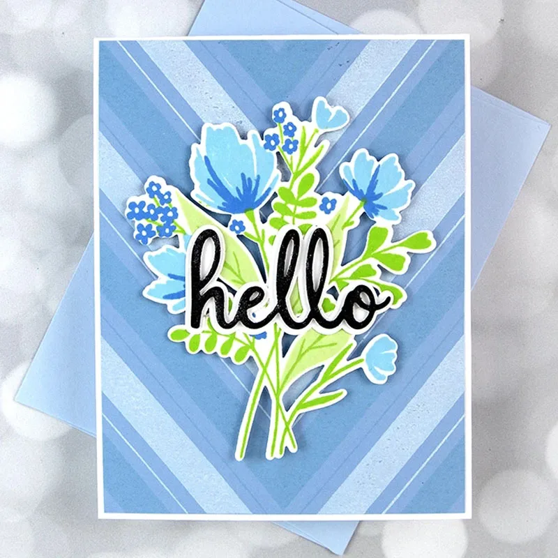 

"Hello" Words Phrase Builder New 2020 Metal Cutting Dies For Scrapbooking Craft Die Cut Card Making Embossing Stencil Photo Albu