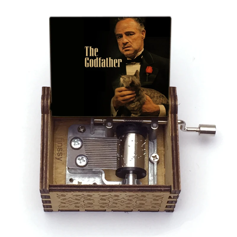 2020 Новейшая музыкальная шкатулка с принтом фигуры крестного отца Caixa De Musica