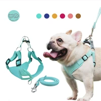 pet dog reflective harness vest cute harness and leash set for small medium dogs puppy french bulldog pug accesorios para gatos