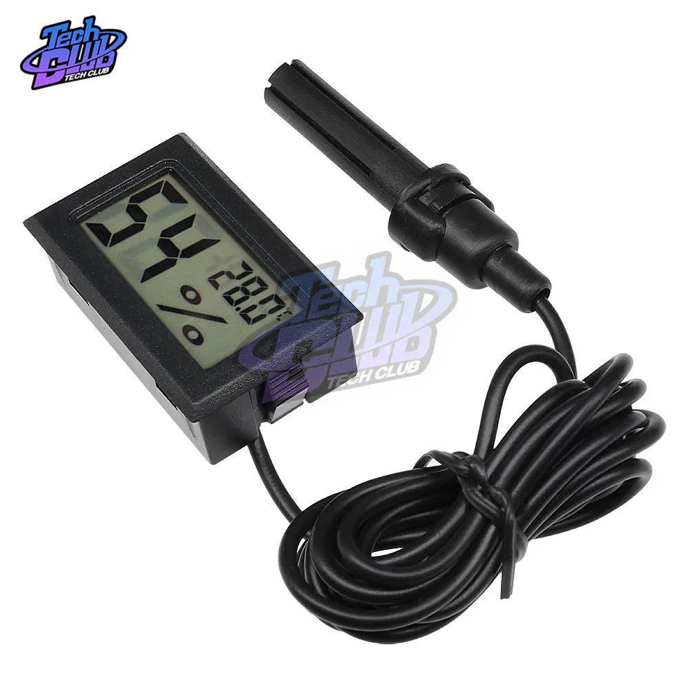 Цифровой удобный мини гигрометр сенсорный датчик термометр с ЖК дисплеем| |