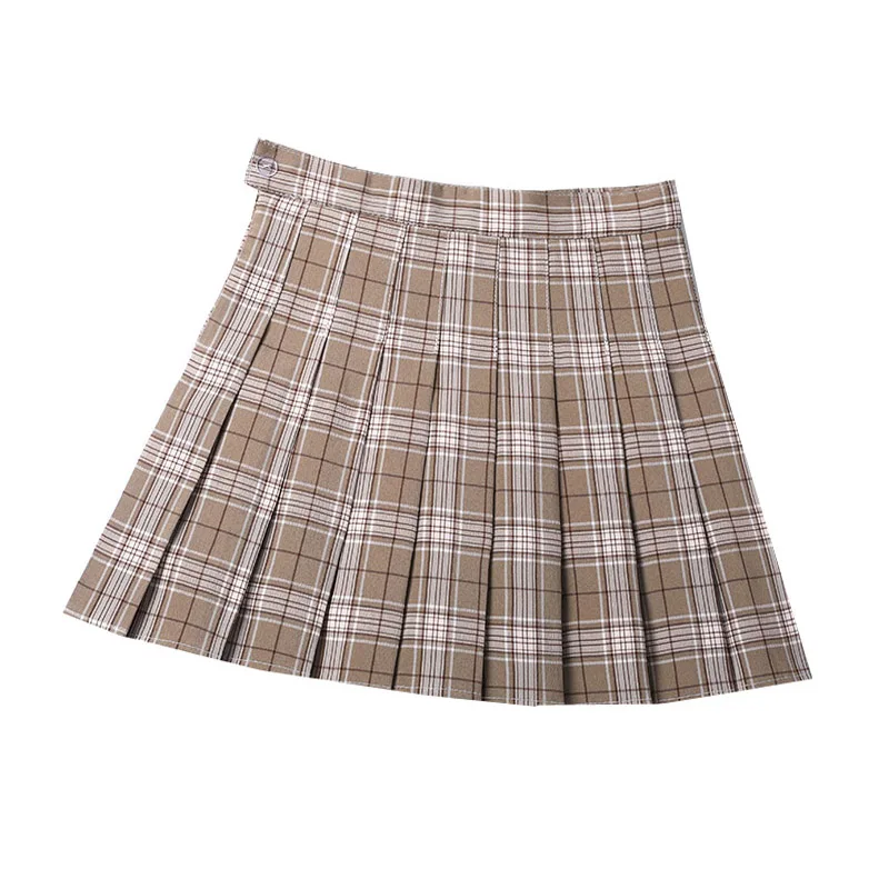 

Plaid Women Mini Skirt Summer A-Line Female Pleated Skirts Casual High Waist Women Girls Short Skirt Streetwear Student Skirts