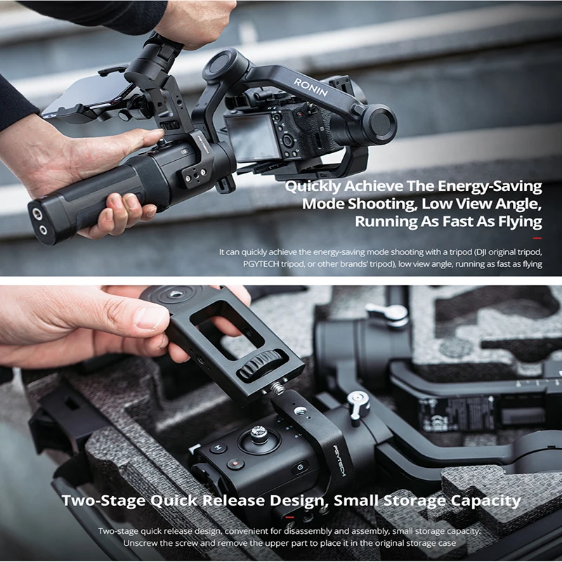 PGYTECH Ronin S / SC крепление на ручке экономия времени съемка быстросъемный дизайн