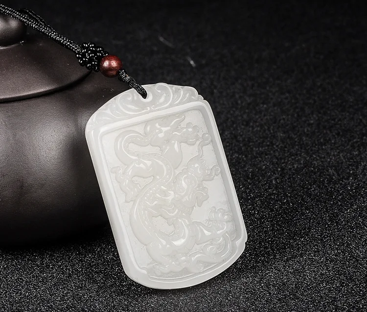 

Natural Green Jade Pendant Hand Carved Jadeite Necklace for Women Men Necklaces Woman Accessories with Chain Fashion Jewelry