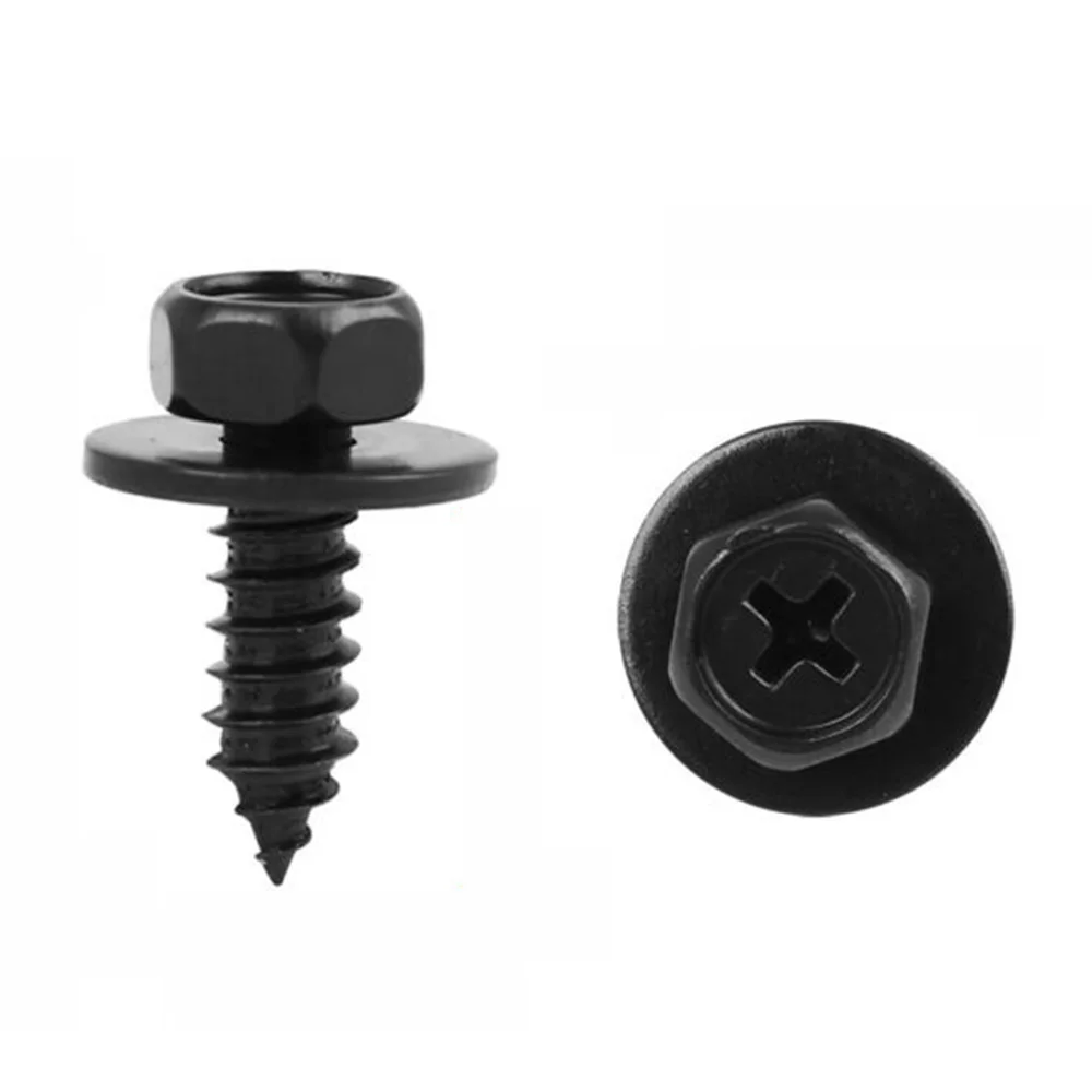 

30 Pcs Bolt Retainer Fender Liner Under Cover Screw For Toyota 90159-60498 Screw With Washer