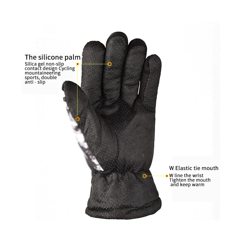

Tactical Military Winter Gloves Exquisite Craftsmanship Silicone Palm Outdoor Sport Combat Full Winter Gloves Tactical Gloves