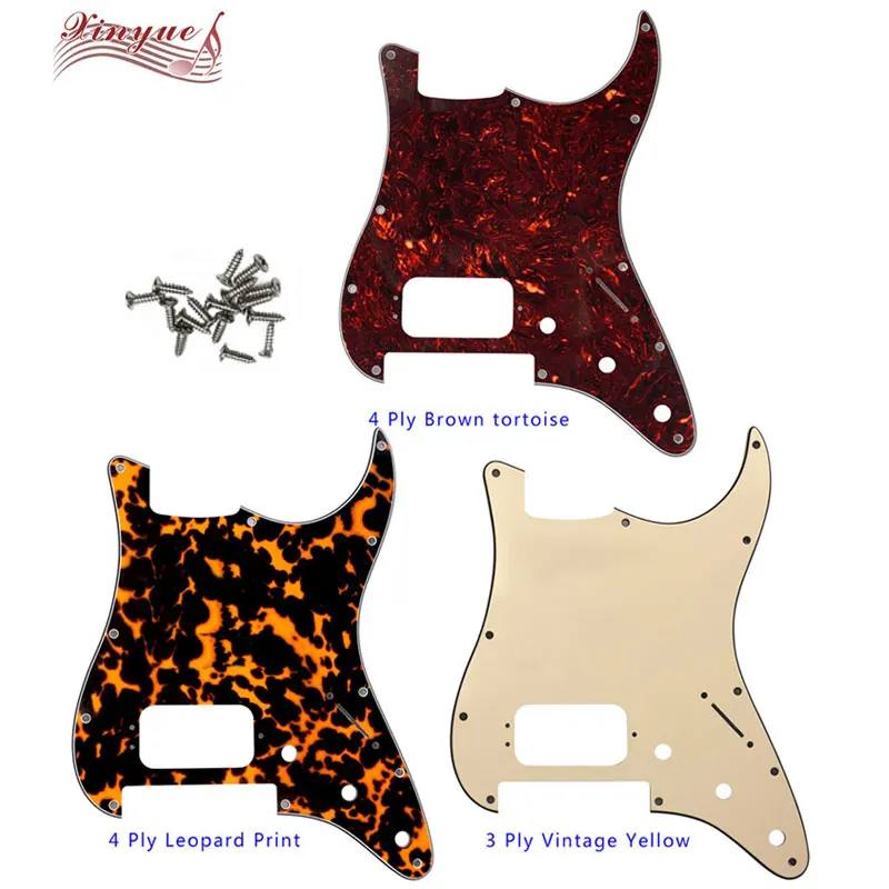 

Xinyue Guitar Parts - For US 11 Screw Holes With Floyd RoseTremolo Brige St H Strat Guitar Pickguard Multiple Colors Available