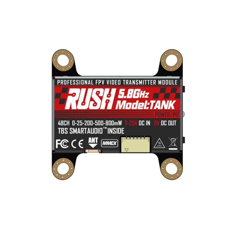 Крошечный бак RUSH TANK 5 8G 48 каналов 800 МВт Nano Mini VTX 350 мВт TBS SmartAudio FPV передатчик для