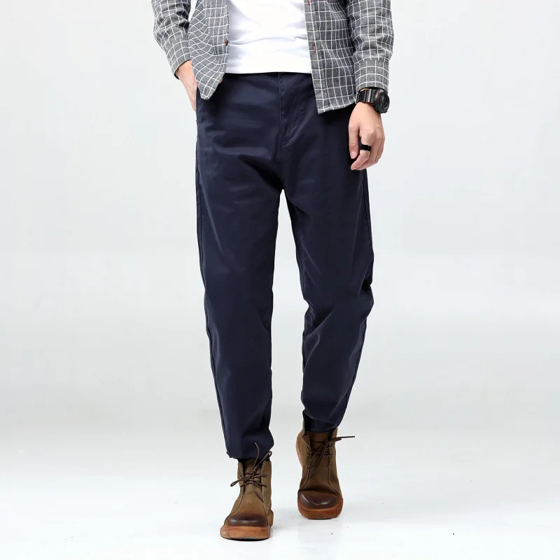 

Jeans Male Feet Summer Thin Section Pants Popular Logo Haroun Pants Loose Beam Foot Leisure men's Trousers
