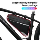 Велосипедные Сумки WHEELUP, водонепроницаемая треугольная сумка для горного велосипеда, с передней рамой, большие вместительности