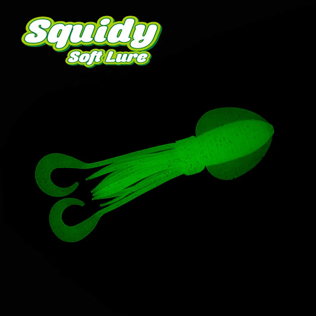 Новые личинки мягкие приманки светящиеся кальмары Осьминог пластиковые