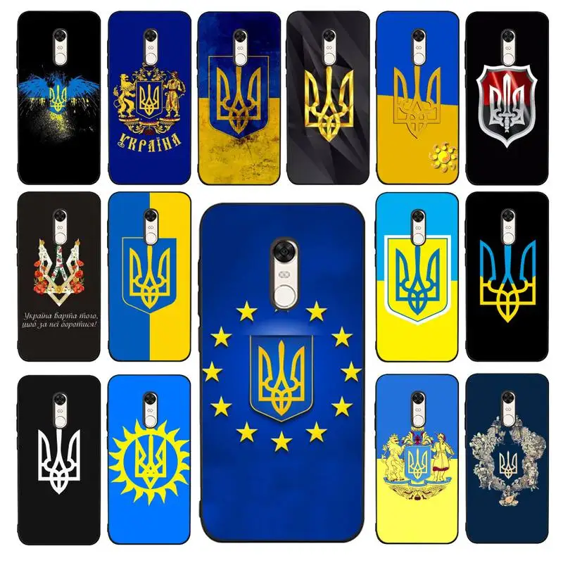 

MaiYaCa Ukraine Flag Phone Case for Redmi 5 6 7 8 9 A 5plus K20 4X 6 cover