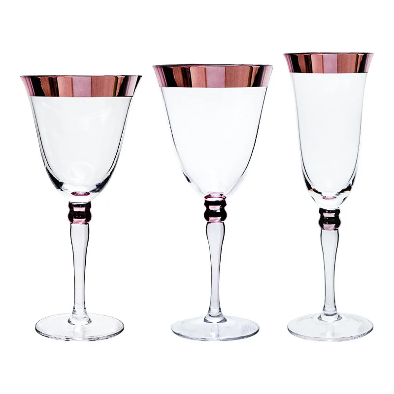 

Electroplate Rose Gold Butterfly Champagne Wine Glasses Cocktail Glass Creative Palace Luxury Wine Glass Bar Restaurant Goblet