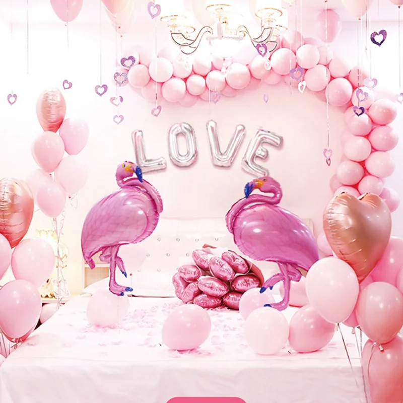89 шт. воздушные шары цвета шампанского с надписью LOVE латексные Flamingo для свадьбы