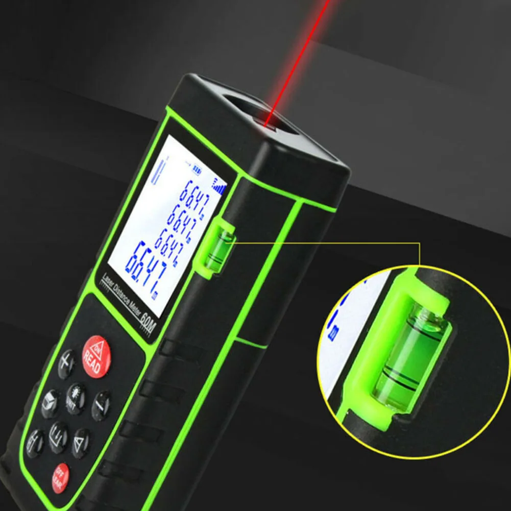 IP54 197FT цифровой лазерный дальномер рулетка дальность лазерного измерения