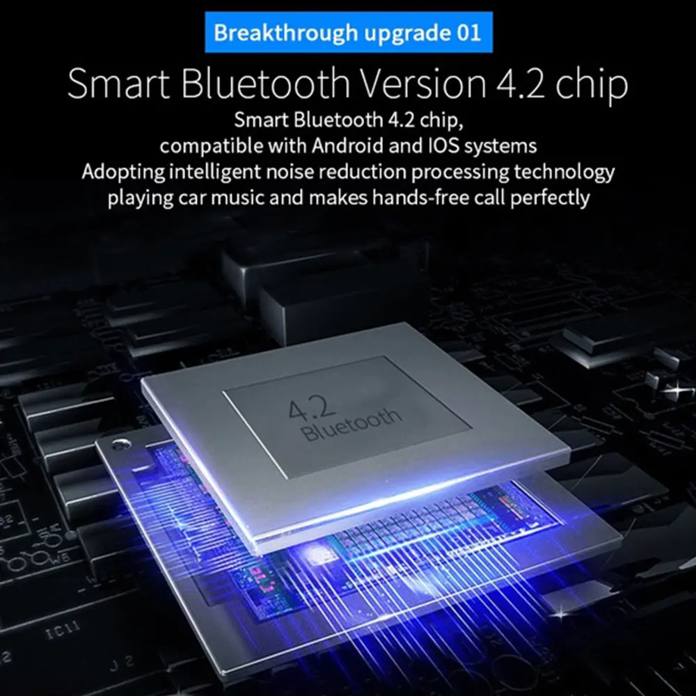 2019 5 V/3.4A беспроводной Bluetooth приемник Смарт Mp3 Авто музыкальный для дома Прямая