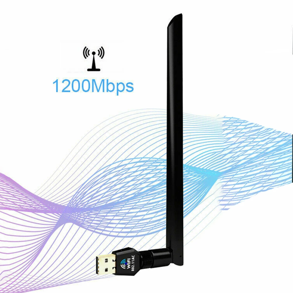 1200 Мбит/с беспроводной Wifi адаптер USB 2 0 быстрая скорость мини домашний