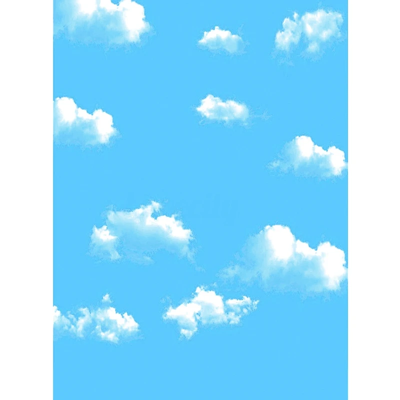 

5X7ft Blue Sky Cloud Vinyl Photography Backdrop Photo Background Prop For Studio