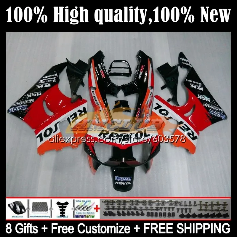 

Корпус для HONDA CBR900RR CBR 893RR 1989 1990 1991 1992 30CL.1 CBR900 CBR893 RR CBR893RR 89 90 91 92 93, оранжевый репеллент