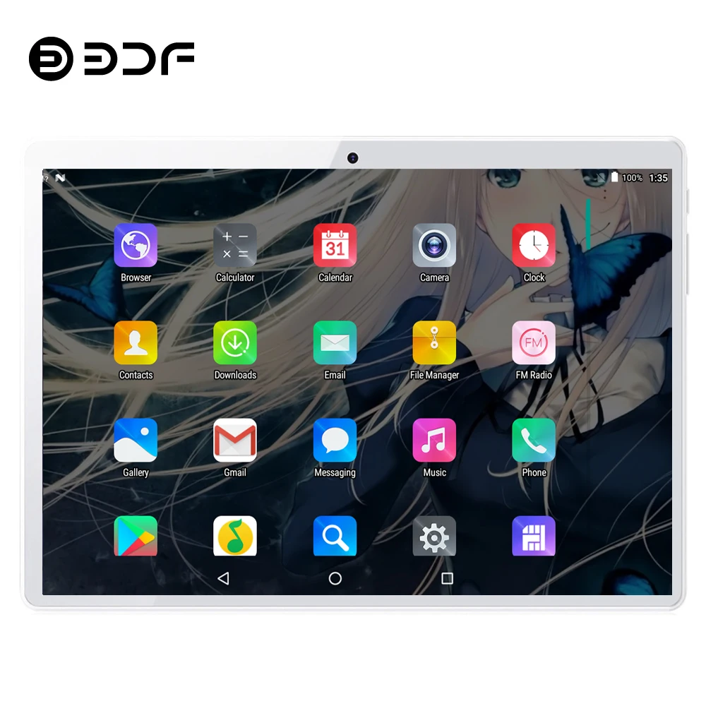 BDF горячая Распродажа планшет 10 дюймов 3g 4G LTE планшетный ПК Android 7,0 Восьмиядерный 4 Гб ram 64 ГБ rom WiFi 10,1 планшет ips 1280*800 Tab
