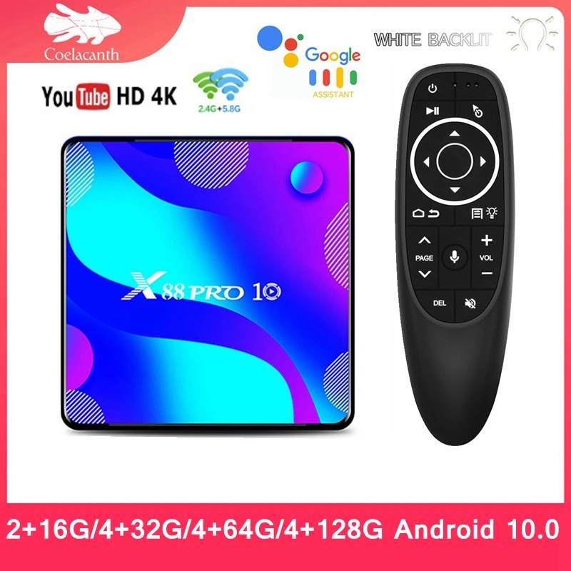 

ТВ-приставка X88 PRO tv box, Android 10,0, 4G, 64 ГБ, 128 ГБ, Rockchip RK3318, BT, Youtube, 4K, медиаплеер