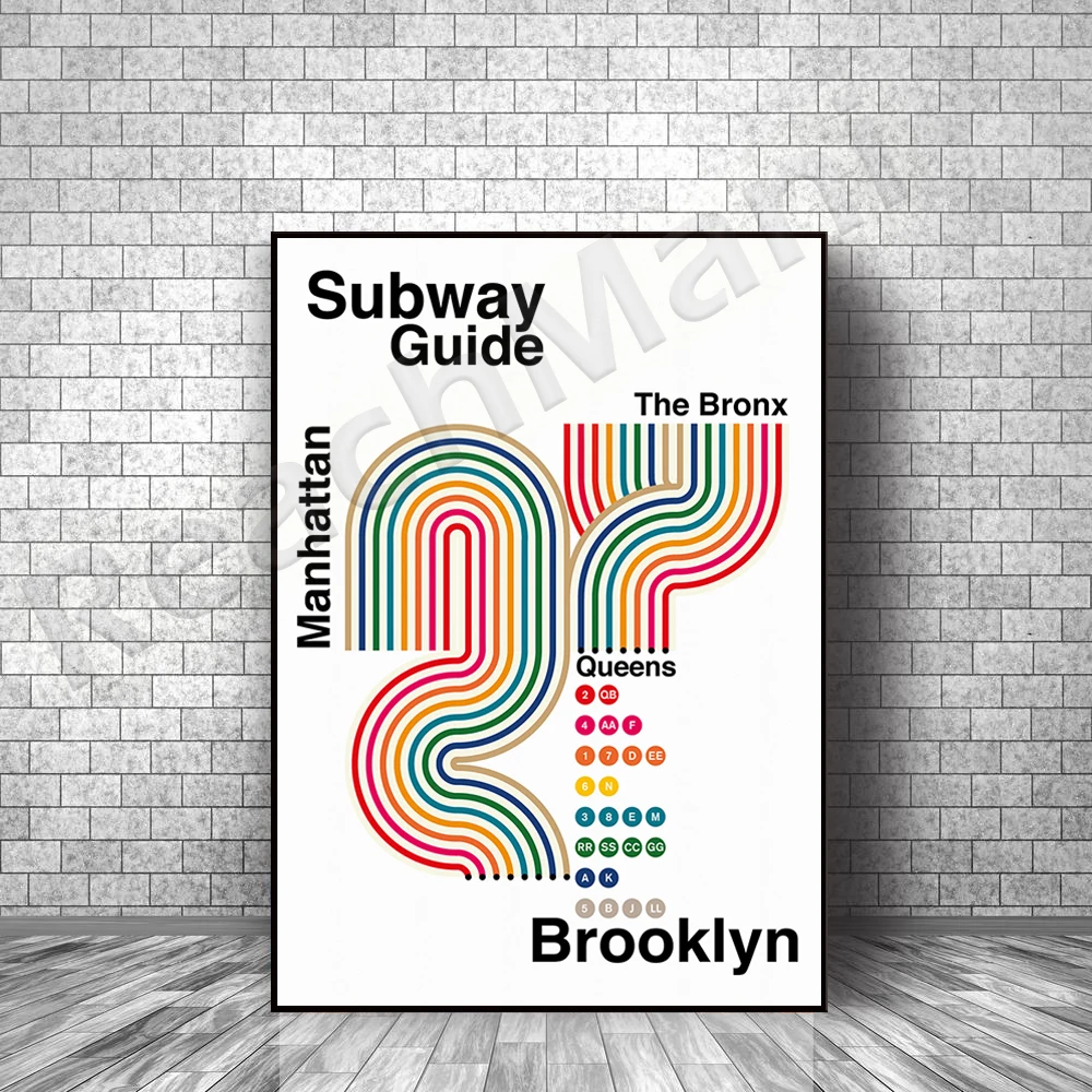

New York subway station, New York art, New York art deco poster