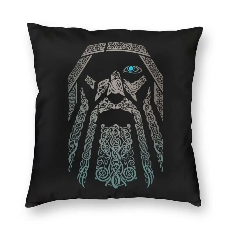 

Fashion Odin Vikings Valhalla Pillow Case Decoration 3D Double-sided Printed Norse Mythology God Cushion Cover for Living Room