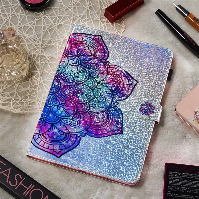 Блестящий Алмазный Единорог кожаный чехол для планшета MacBook для samsung Galaxy Tab A 8,0 дюймов SM-P200 P205 Магнитный откидной Чехол-подставка