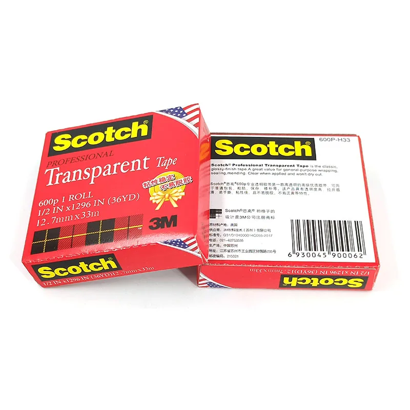 Горячая Распродажа 3M 600P Прозрачный тест без следов и клейкая лента для