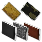 12 шт сигарет высокого качества из нержавеющей стали сигары Чехлы для сигарет для табака коробка для сигарет инструменты для сигарет модные кожаные