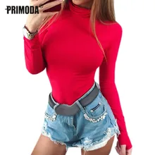 Сексуальный женский осенний Топ бодикон, боди Feminino Mujer, обтягивающий однотонный клубный эластичный красный комбинезон, зимний комбинезон с длинным рукавом
