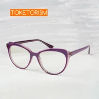 toketorism vintage women anti blue glasses computer eyeglasses female optical frame 8302