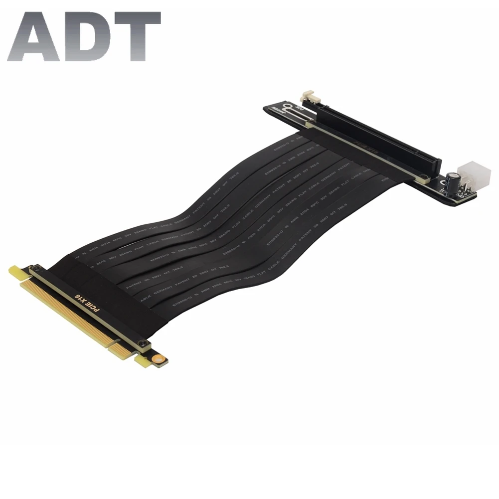 

Riser X16 To X16 PCIe 3.0 Graphics Card Riser Extension Cable with 6Pin Power Connector for RTX 3060 Server Mining Bitcoin