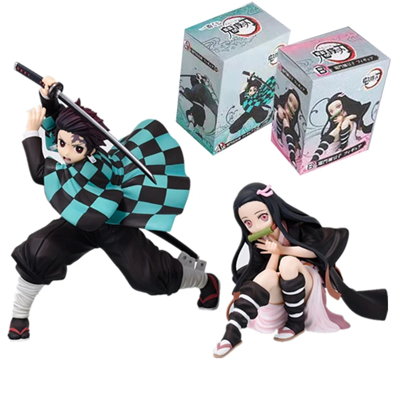 

Demon Slayer фигурка аниме Kamado Tanjirou фигурка незуко фигурки героев Kimetsu No Yaiba модель игрушки подарки ПВХ Коллекция статуя