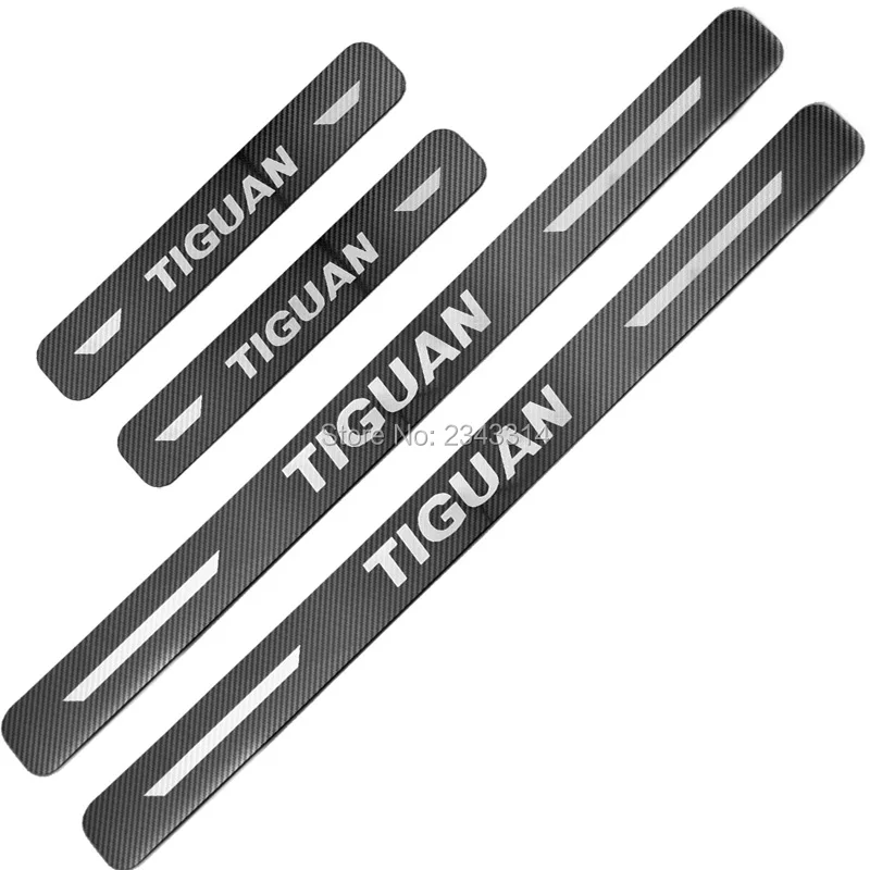 Для Volkswagen Vw Tiguan II MK2 2016 2017 2018 2019 2020 Углерода порога Накладка протектор гвардии