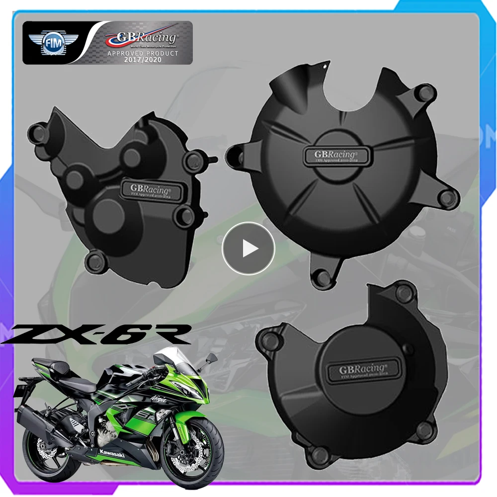 

Motorcycles Engine Cover Protection Pulse Covers Case for GB Racing for KAWASAKI ZX-6R 636 2007-2020 Motorcycle Accessories