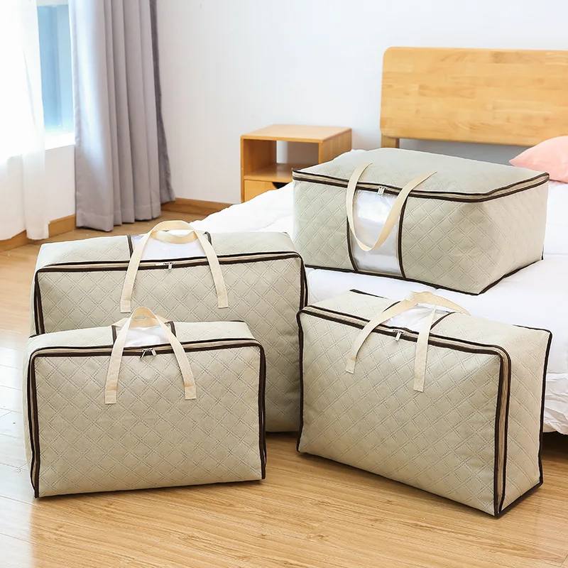 

Oversized non-woven quilt storage bag quilt moving packing bag moisture-proof clothing finishing bag household duffel bag