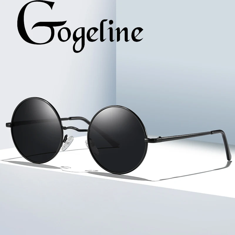 

2021 Retro Round Polarized Sunglasses for Women Men Brand Designer UV400 Mirror Fashion Colorful Shades Classic Metal Eyegalsses