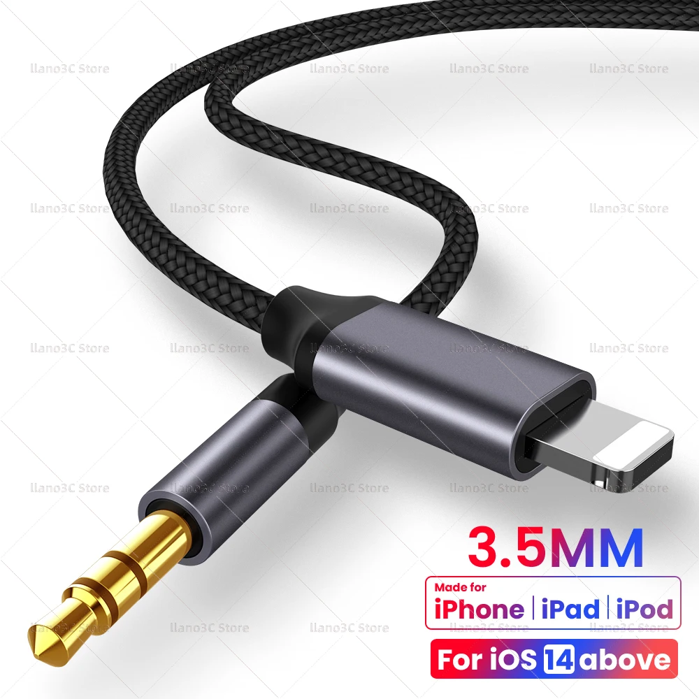 Aux-кабель для iPhone с разъемом 3,5 мм, автомобильный адаптер для наушников и динамиков для iPhone 13, 12, 11 Pro, XS, аудио сплиттер, кабель для iOS 14 и выше | Мобильные телефоны и аксессуары | АлиЭкспресс