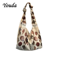 youda new original design women slik bags fashion style ladies shopping handbag elegant female handbag sweet girls tote handbags