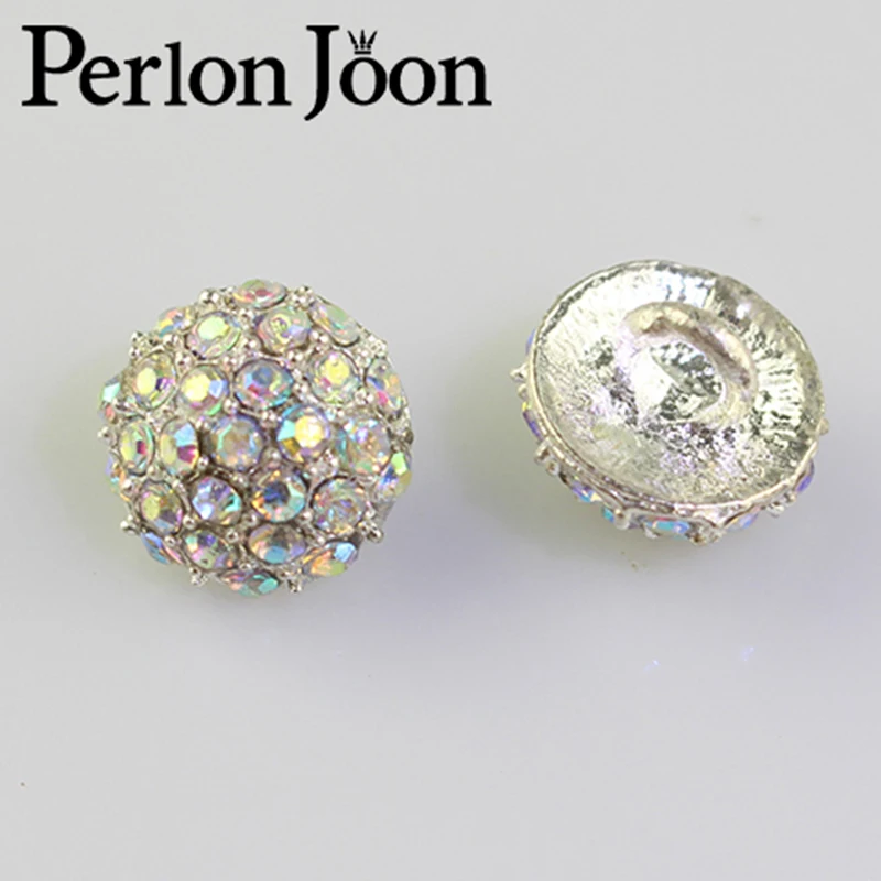 10pcs 12mm mushroom Shape Like Stars Fashion Rhinestone metal Buttosn for Clothing to Wedding Dress Accessories For Sewing NK023 | Дом и сад