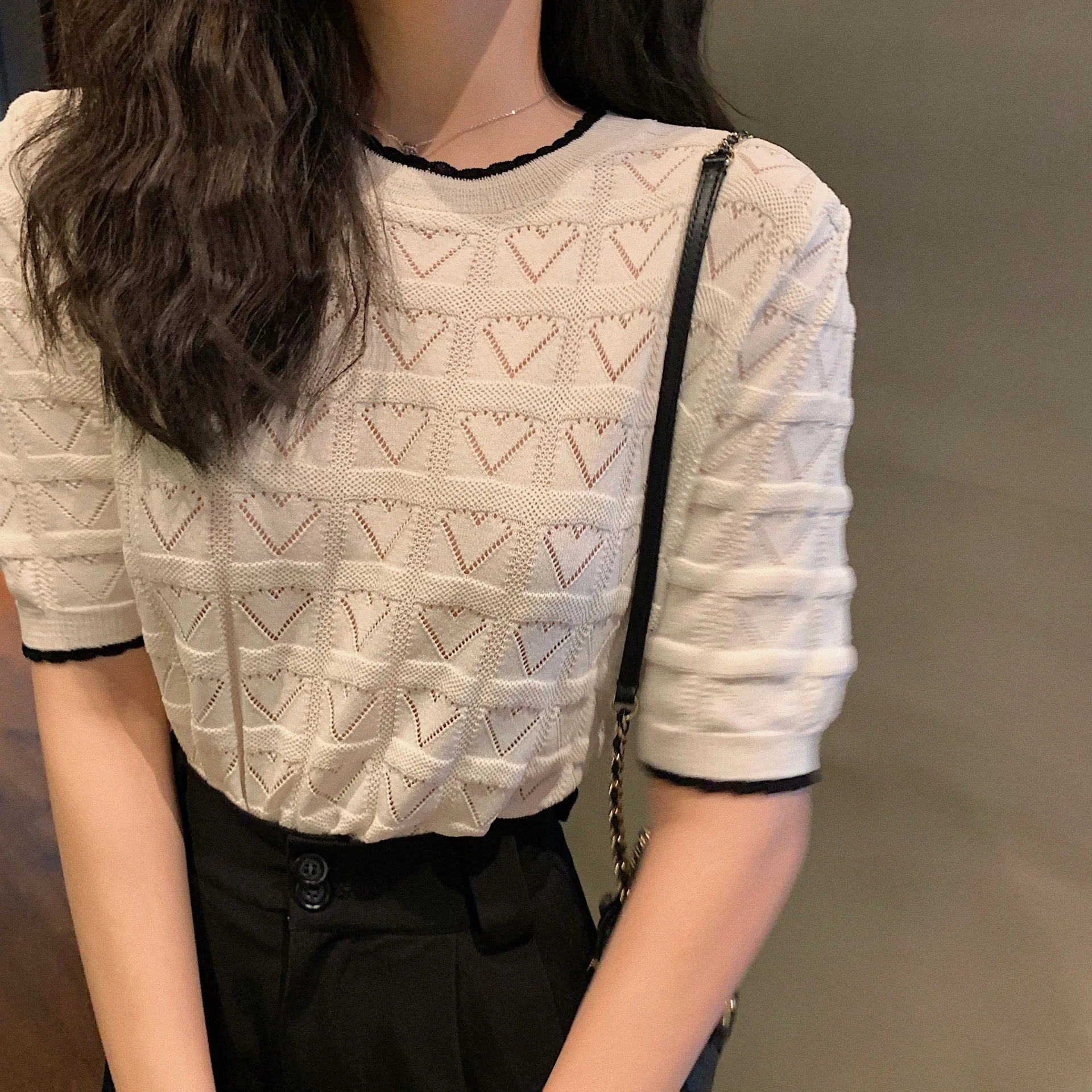 

2020 осень-зима Lwhite Bodycon трикотажный кардиган-свитер для женской одежды эстетику в уличном стиле