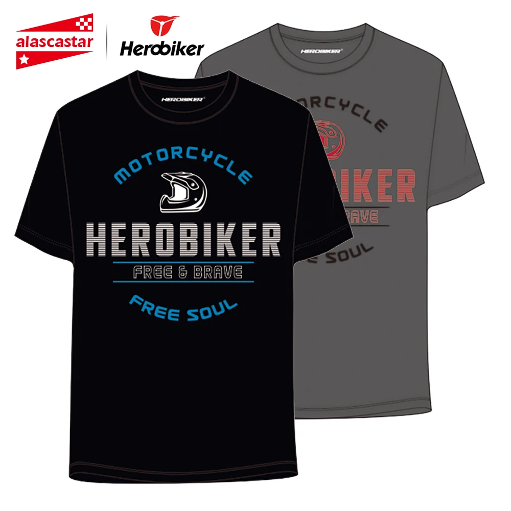 Мужская футболка Herobiker дышащая для мотокросса езды на горном велосипеде|Рубашки