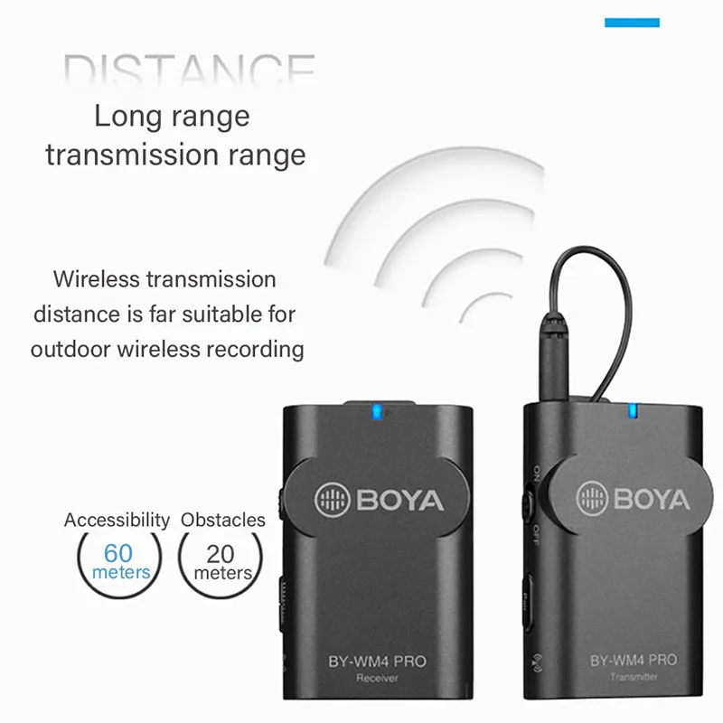 Boya BY-WM4 Pro двухканальный Палочки до 2 4G Беспроводной Студийный конденсаторный