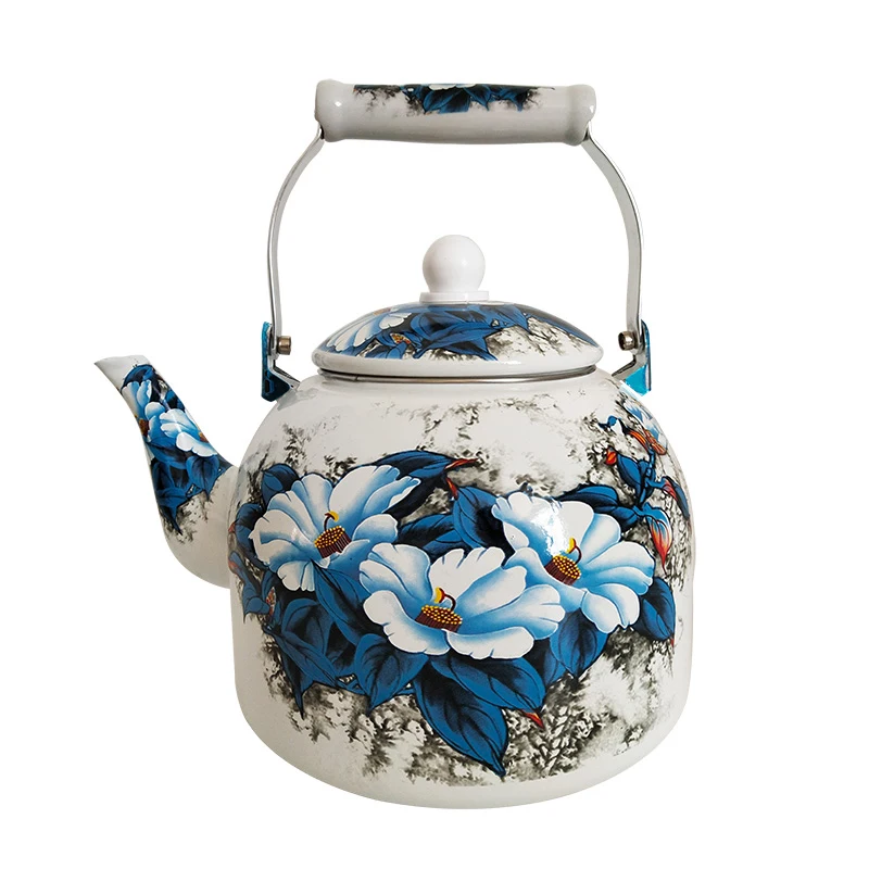 Вместительный эмалированный чайник объемом 5 л набор для вина бытовой кофе