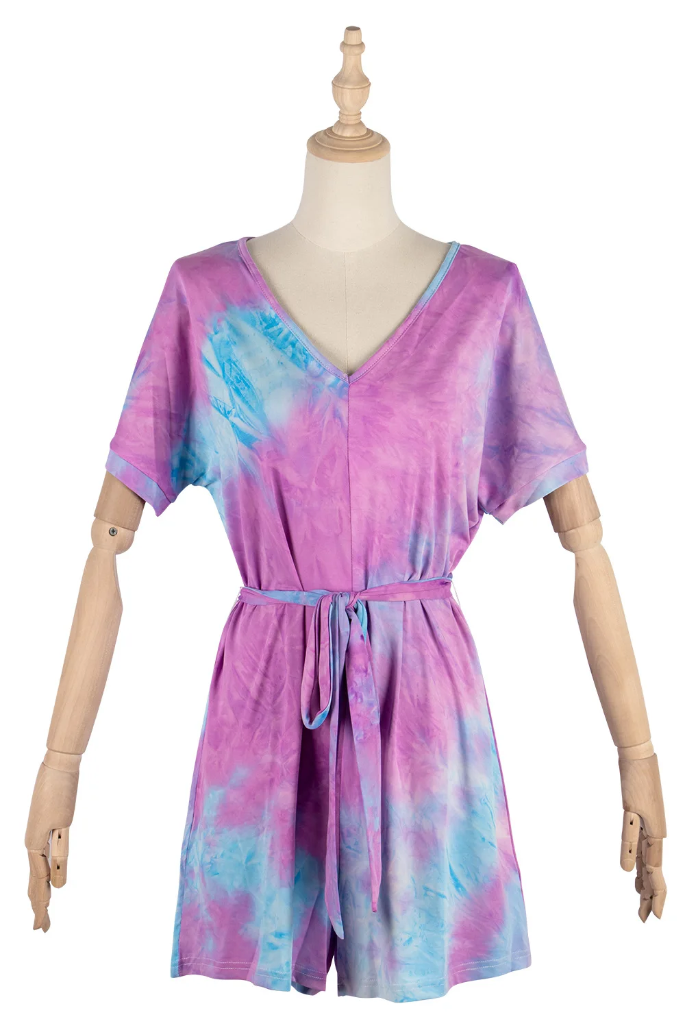Женский комбинезон с принтом KALENMOS Tie Dye женская домашняя одежда для отдыха пижама