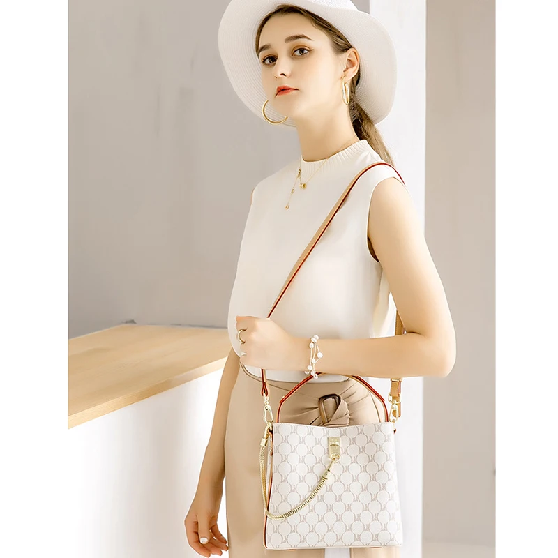 Сумка на плечо Ellovado для женщин саквояж кросс-боди из ПВХ контрастных цветов