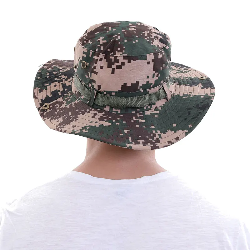 Модные камуфляжные Мужские Солнцезащитные шляпы для мужчин флоппи Женская