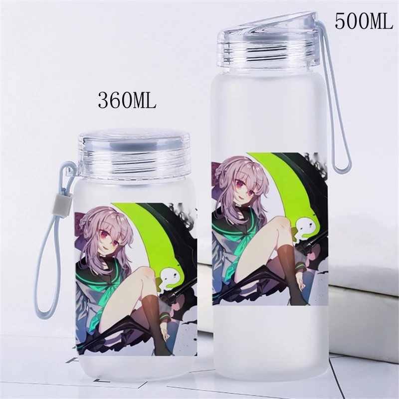 Переносная стеклянная бутылка для воды с мультяшным принтом аниме Seraph of the end 360
