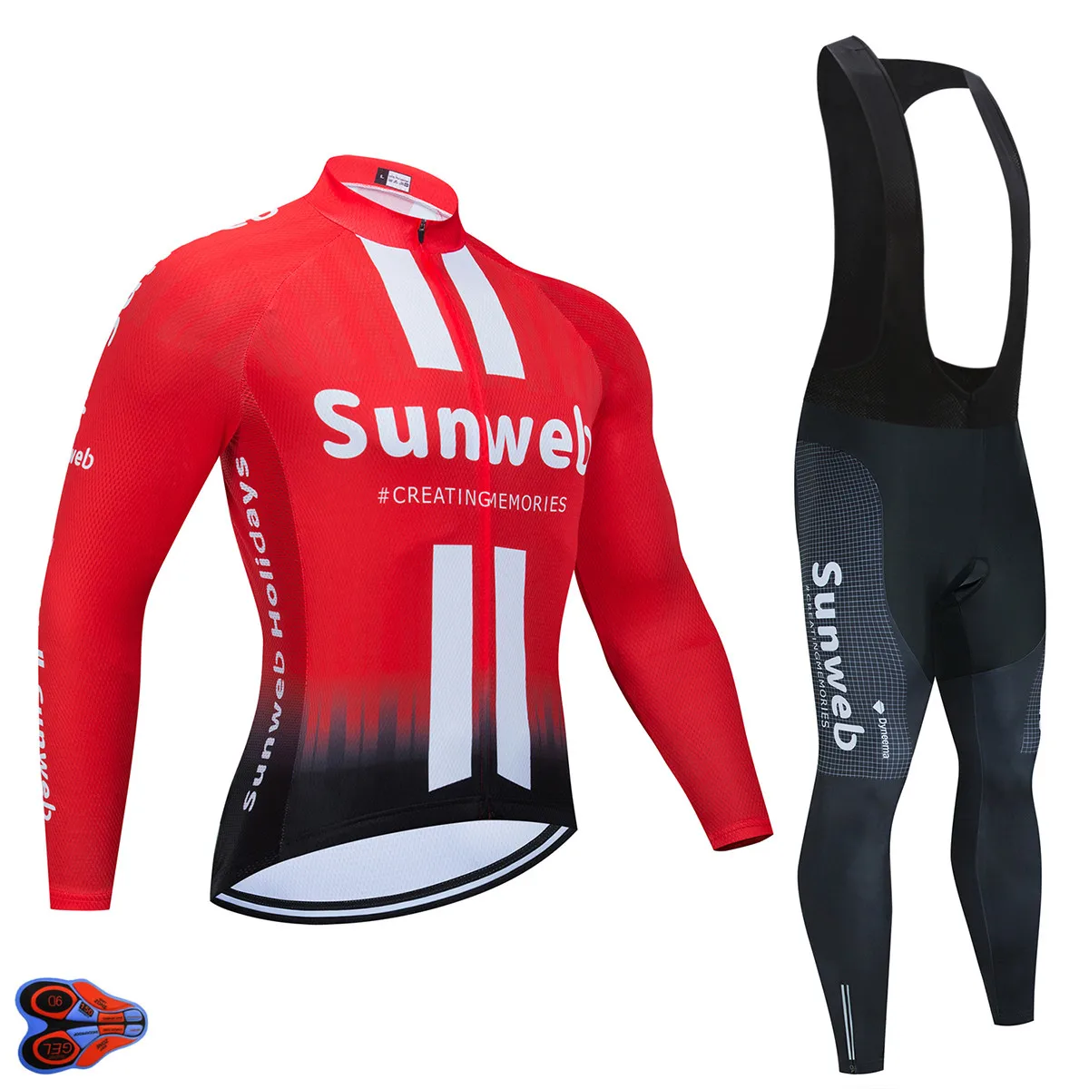 2020 команда SUNWEB Pro велосипедная майка одежда дышащая рубашка с длинным рукавом