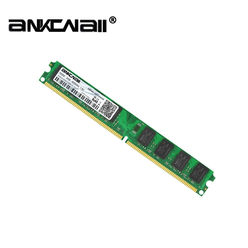 ANKOWALL DDR2 2GB 4GB Ram 667 800MHz PC2 6400 desktop DIMM memory 240 pins для высокой совместимости с AMD и